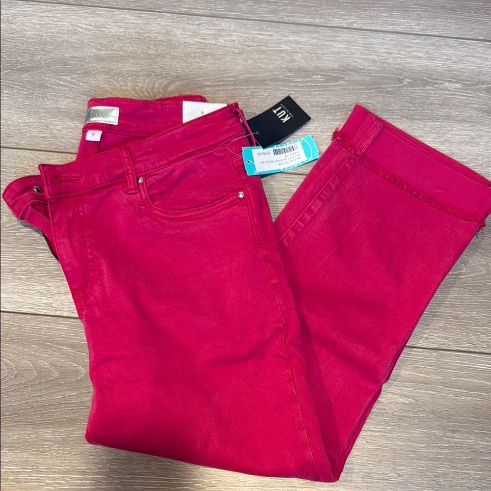 Kut from the Kloth Women's Hot pink capri Jeans